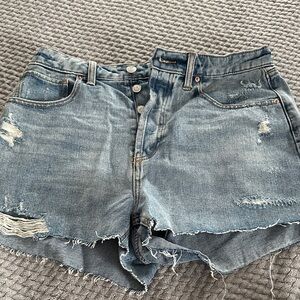 Wild Fable Light Blue Distressed Jean Shorts